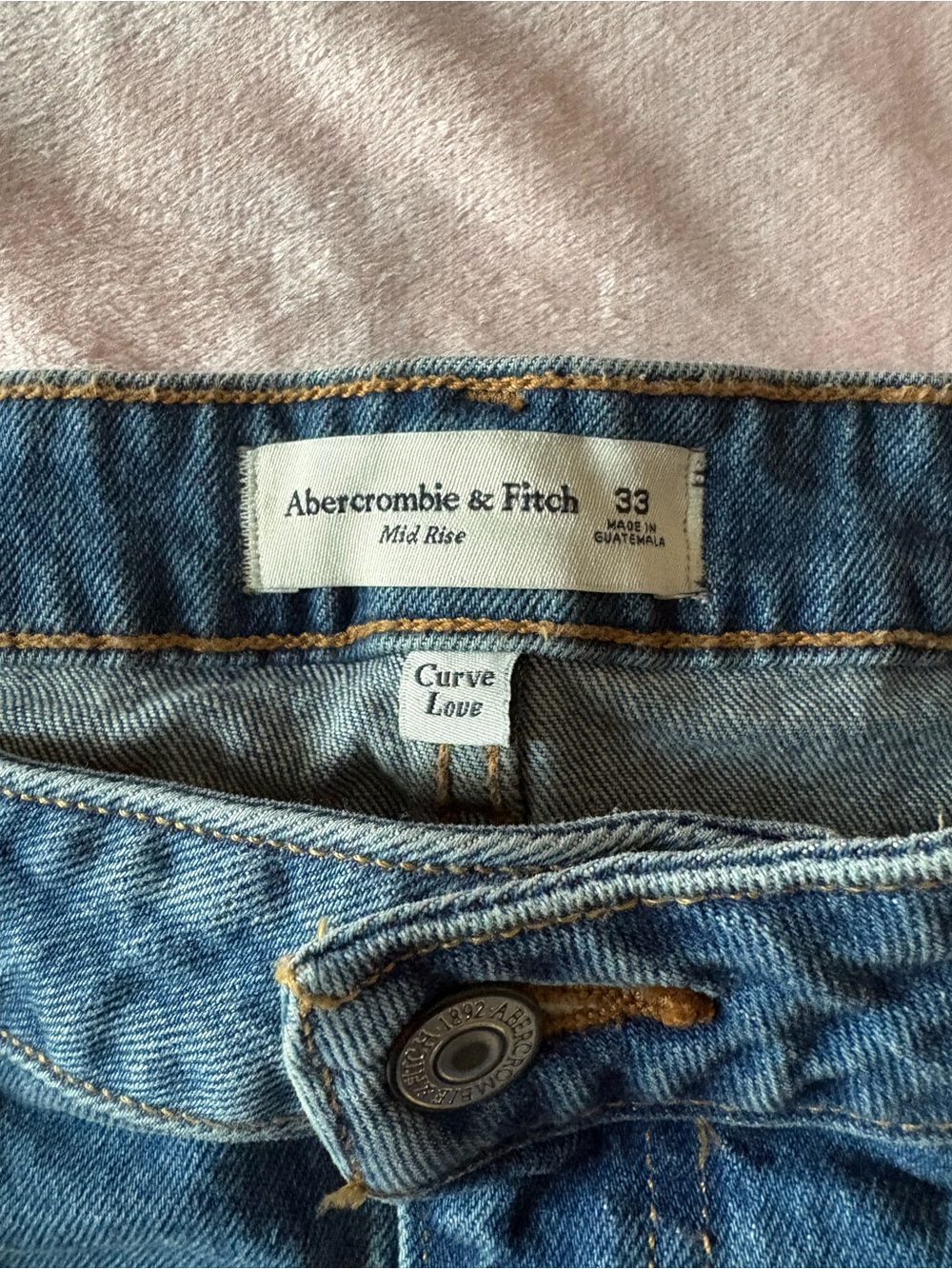 Abercrombie & Fitch Light Blue Denim Skirt - Mid Rise - Picture 3 of 6